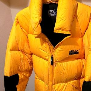 First Down Puffer Goose Down Coat Mens